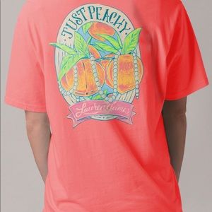 In search of Lauren James tee “just peachy” XL